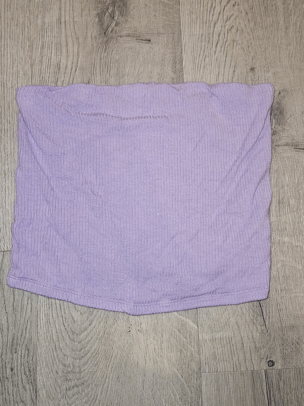 American Eagle Outfitters Pastel Lavender Ribbed Tube Top